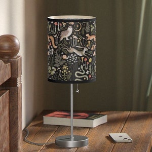 Woodland Table Lamp - Woodland Animal Decor, Animal Lamp For Bedroom, Fairy Forrest Lamp