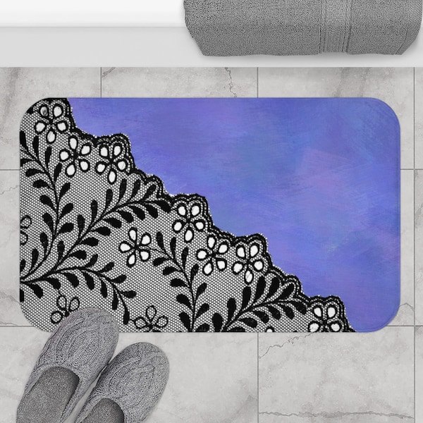 Periwinkle Bath Mat Etsy