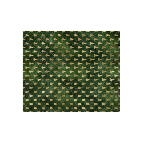 Green and gold throw blanket hotsell