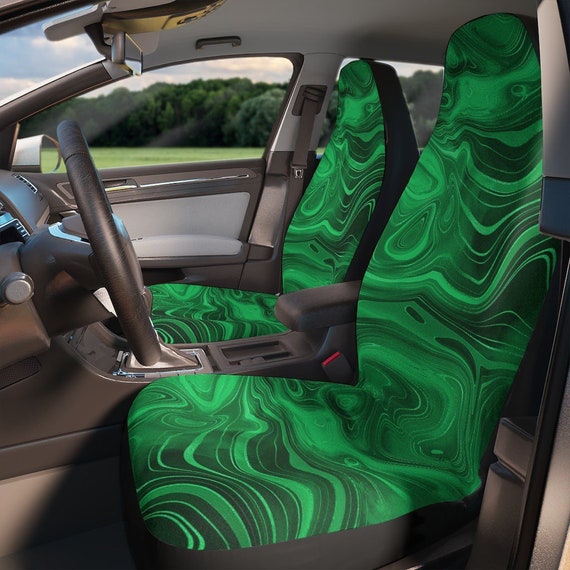 Green Car Seat Covers Marble Bright Emerald Green Accessories for