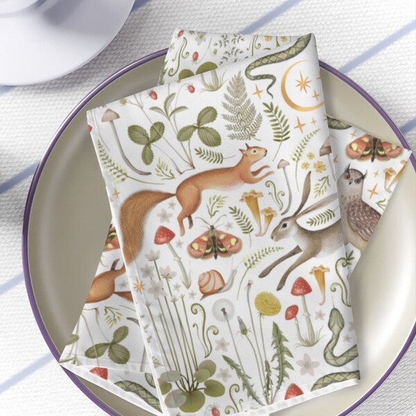Woodland Baby Shower Plates and Napkins Etsy