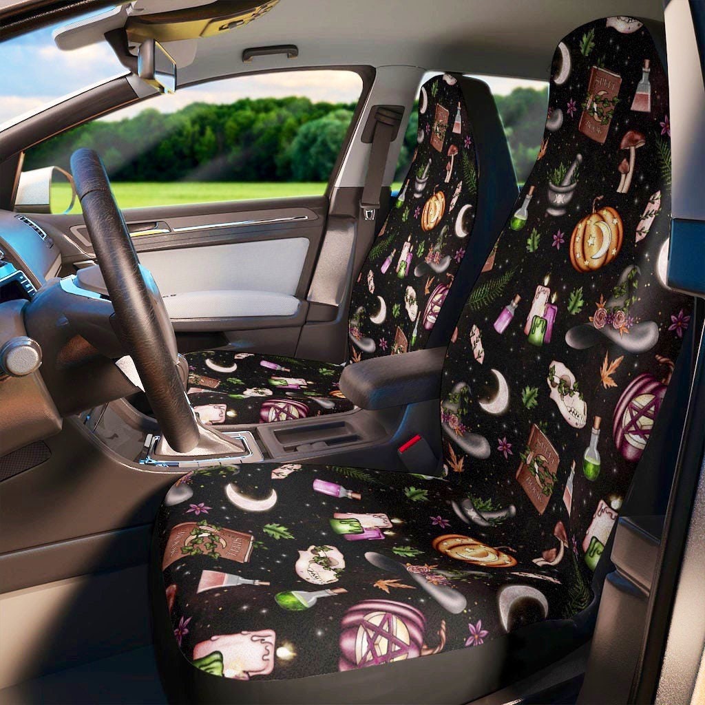 Dark Woodland Witchy Car Seat Covers Halloween Dark Academia Etsy