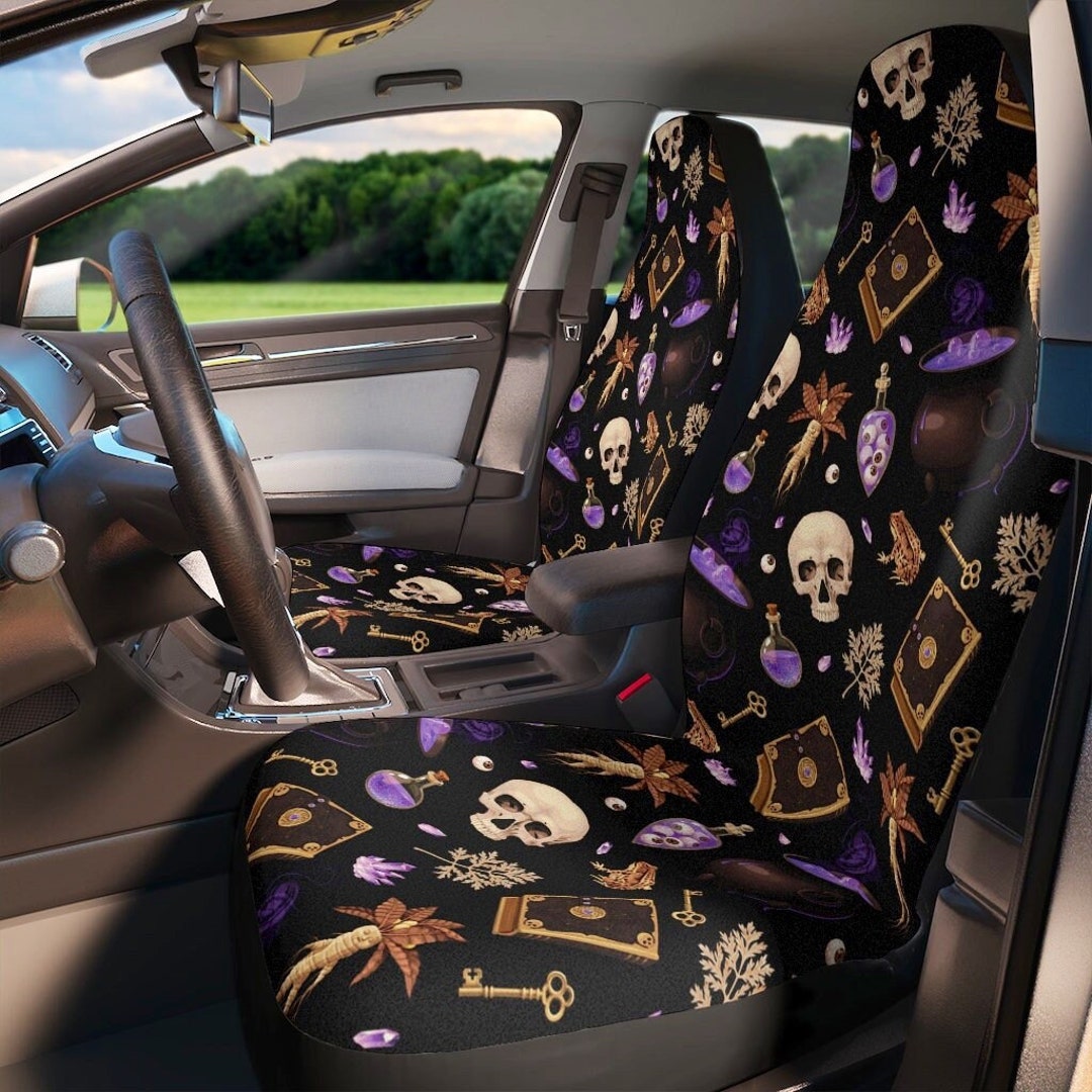 Occult Cat Pastel Goth Car Seats Covers, Grunge Gothic Car Seats Protector,  Halloween Vamp Car Accessories, Magic Signs Witchy Halloween -  UK