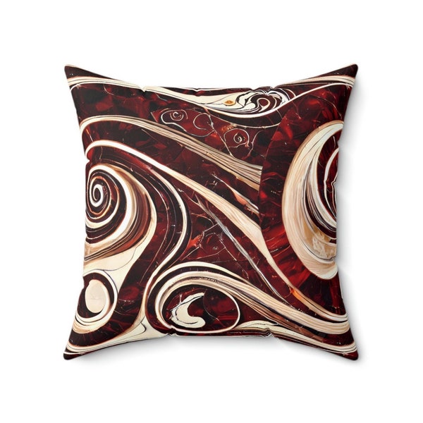 Dark Red Pillows Etsy
