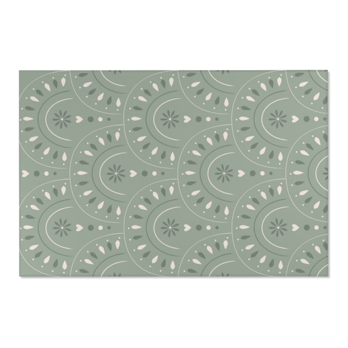 Sage Green Area Rug Boho Rainbow Rug Minimalist Green Rug - Etsy