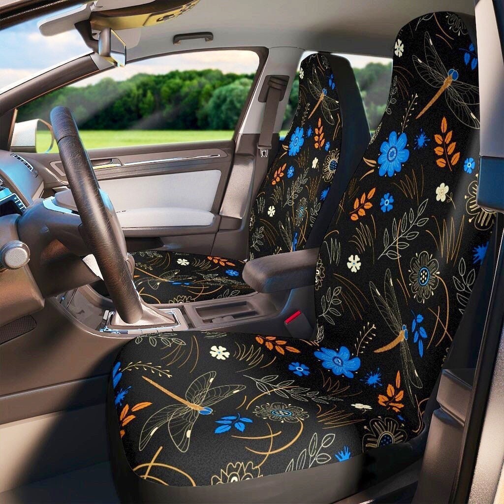 Matching Mats Steering Wheel Cover UNIVERSAL Xtremeauto® Blue Dragon Seat Cover Set 