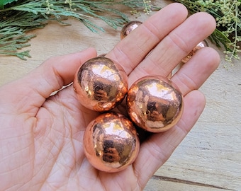Native Copper Spheres from Michigan, Meditation Orbs