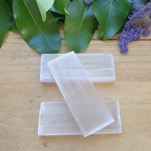 Small Selenite Charging Plate, Gypsum, Cleansing, Energy Work, Crystal Home Decor
