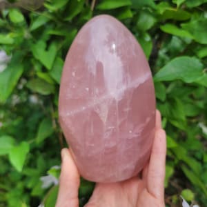 Large Rose Quartz Freeform from Madagascar, Polished Self Standing Display