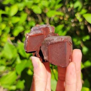 Hematite Included Calcite from Daye, Hubei, China, Red Velvet Calcite Crystals