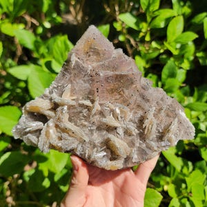 Large Purple + Yellow Fluorite with Barite + Galena from Chaillac Mines, Indre, France, Cubic Phantom Fluorite