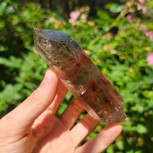 Smoky Quartz Point from Brazil, Dark Quartz Display Specimen, Brazilian Cluster, Gemstone Crystal, Grounding Smokey
