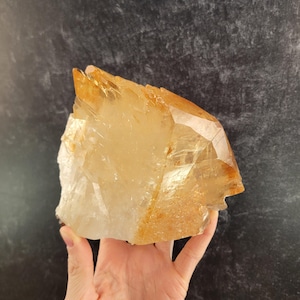 Large Golden Dogtooth Calcite with Sphalerite from the Elmwood Mine, Tennessee, USA, American Specimen, Double Terminated