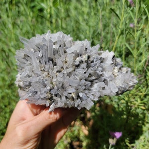 Quartz, Pyrite + Sphalerite from Peru, Natural Fool&#39;s Gold and Needle Quartz Specimen, Self Standing, Mixed Mineral