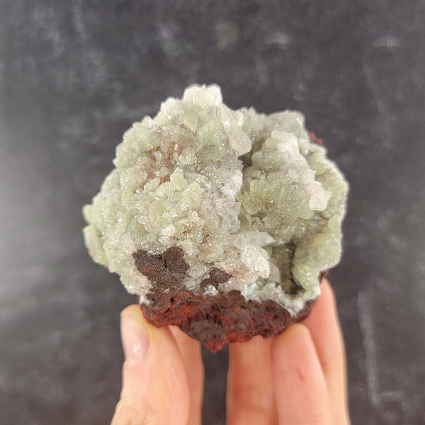 UV Reactive Adamite and Calcite Cluster from Mexico, Green Blacklight, Mixed Mineral Collectors Specimen, Self Standing Home Decor