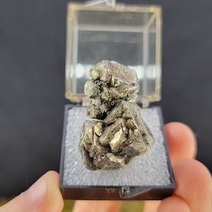 Pyrite with Chalcopyrite from the Sweetwater Mine, Ellington Missouri, Perky Box