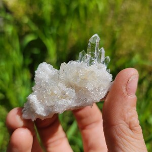 Glassy Lemurian Quartz Cluster from Columbia, Gemmy Quartz Crystal Points, Gem Clear