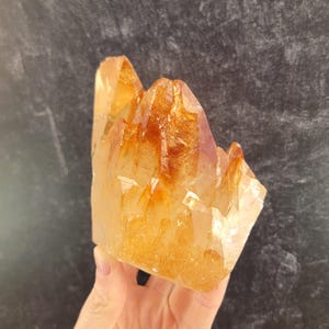Golden Dogtooth Calcite from the Elmwood Mine, Tennessee, USA, American Specimen, Orange