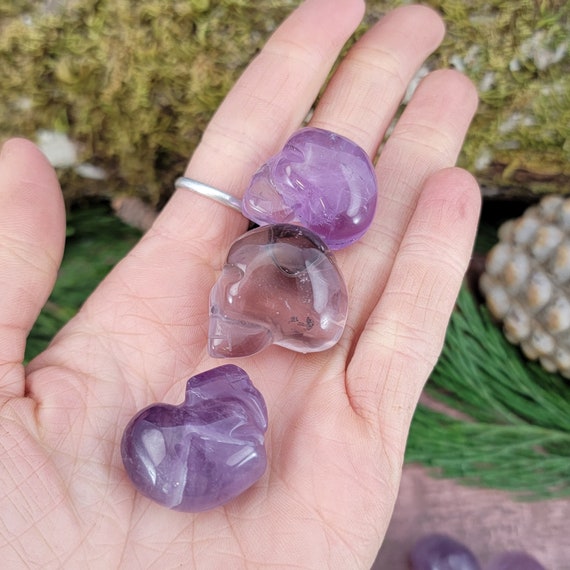 アメジスト クリスタル スカル 天然石 頭蓋骨 スカル 骸骨 ドクロ