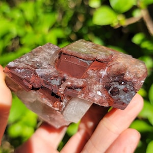 Hematite Included Calcite from Daye, Hubei, China, Red Velvet Calcite Crystals