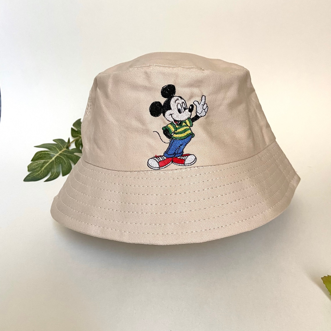 Custom Embroidery Mickey Bucket Hat Etsy