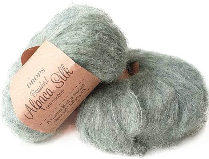 Fluffy Alpaca Silk Yarn Garnstudio DROPS Design Brushed Alpaca Silk Baby  Alpaca Mulberry Silk Baby Prop Itch Free Knitting Wool 25g 