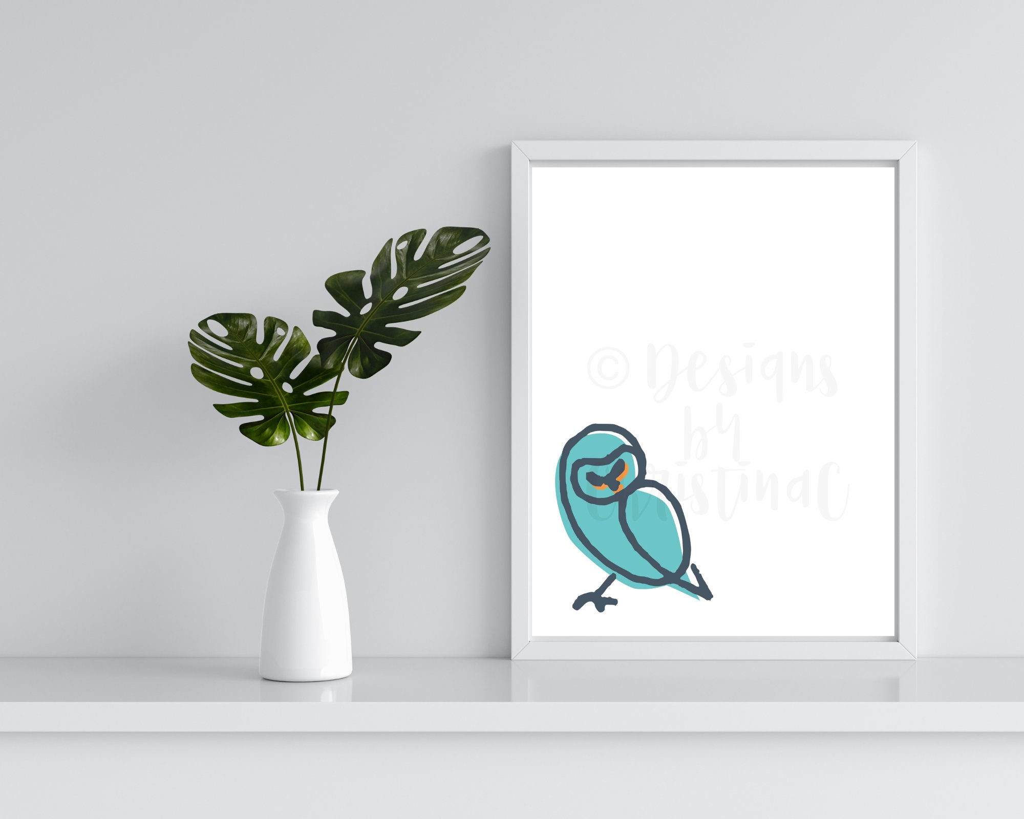 Printable Nursery Wall Art | Hand Drawn Birds and Quote | Nursery Decor ...