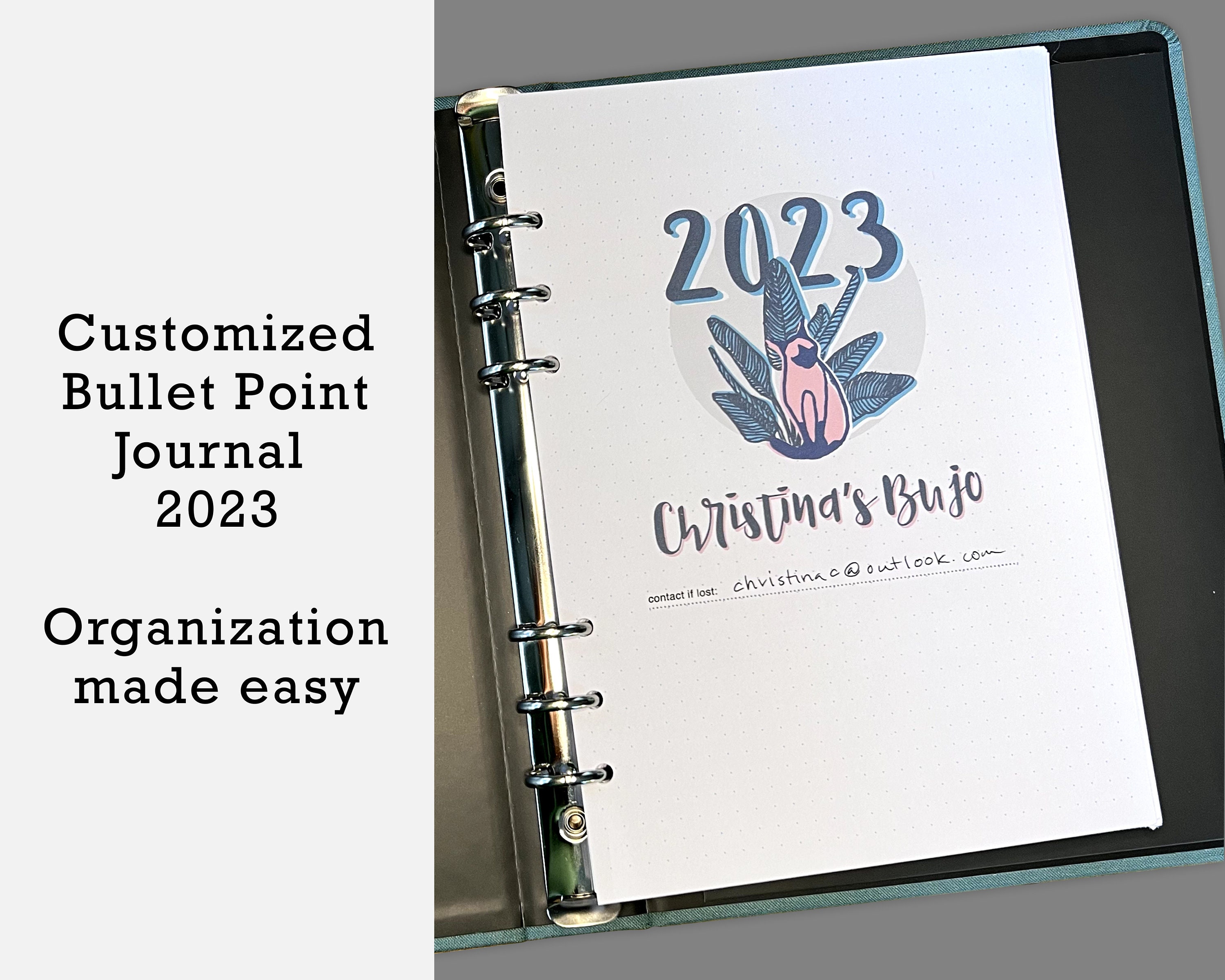 PRE-ORDER 2025 Custom Made/hand-drawn Bullet Journal 