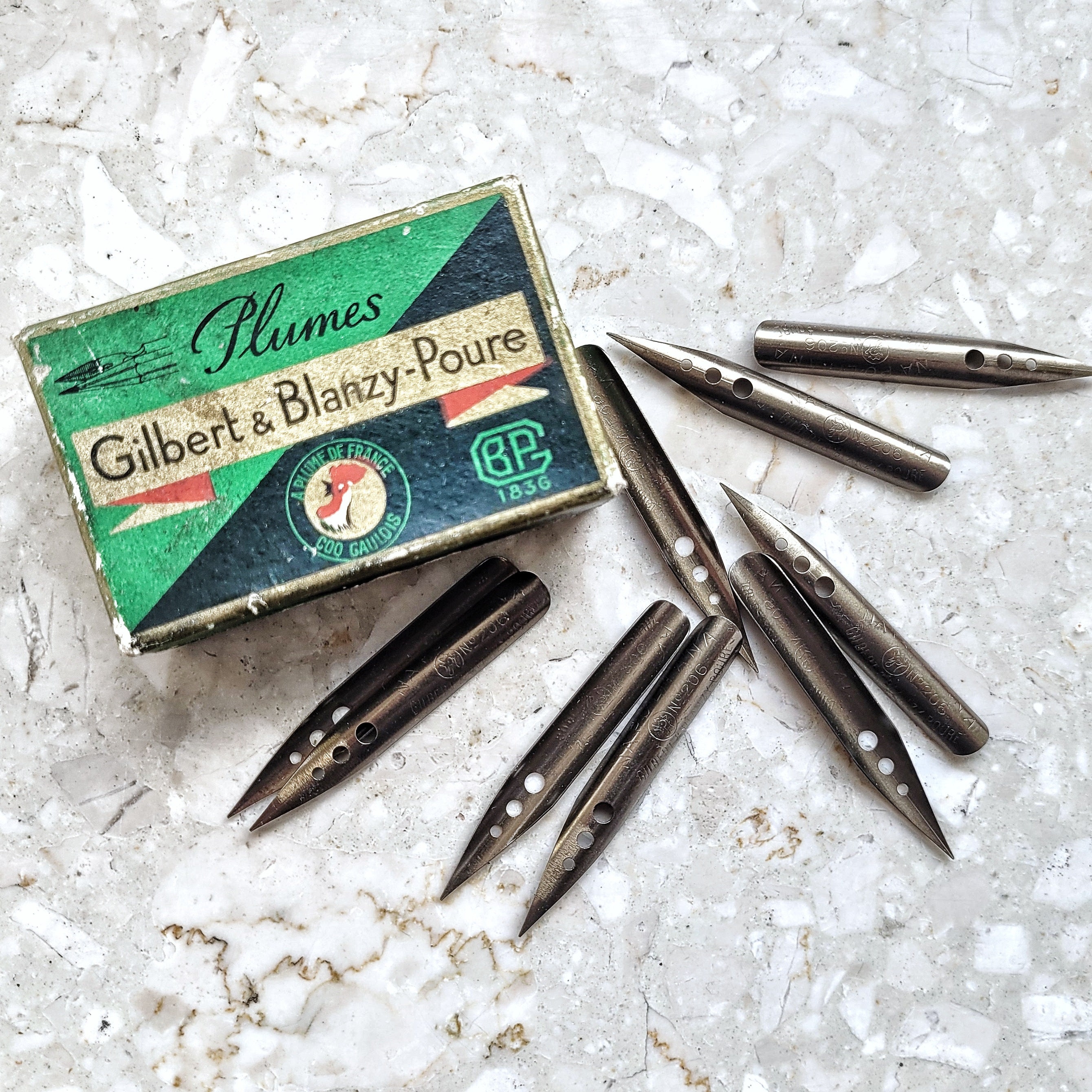 Baionnette ビンテージ ニブ　アングレーズ 8本セット Blanzy nibs - Etsy 日本