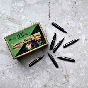 Gilbert & Blanzy Poure PLUME DES ECOLES No. 170 Vintage nib Calligraphy Pointed Pen