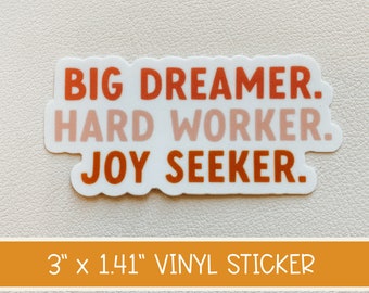 Big Dreamer Sticker | Matte Vinyl Weatherproof Decal