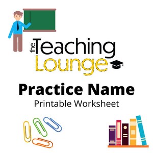 Name Practice Worksheet