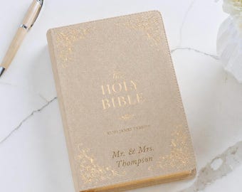 Personalized Engraved Holy Bible |  King James Version, Christian Faith Gift