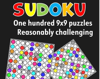 color sudoku puzzle etsy