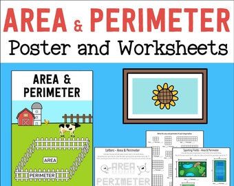 Area and Perimeter - Etsy