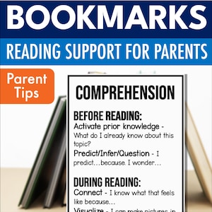 Accueil Marque-pages de lecture Parents et enfants, Conseils pour apprendre à lire, Aide au décodage et à la compréhension, Science de la lecture, PDF imprimable à télécharger