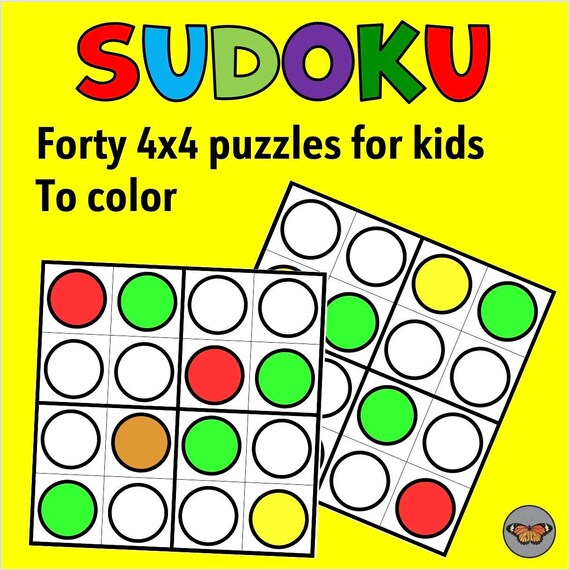 sudoku coloring puzzles printable sudoku puzzles to download etsy