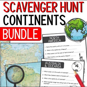 Kontinent Schnitzeljagden, Geographie für Kinder, Lerne über Länder Asiens, Afrika, Europa, Australien, Nordamerika, Südamerika PDF