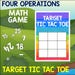 Four Operations Math Game, Tic Tac Toe Math Practice, Number Fact ...
