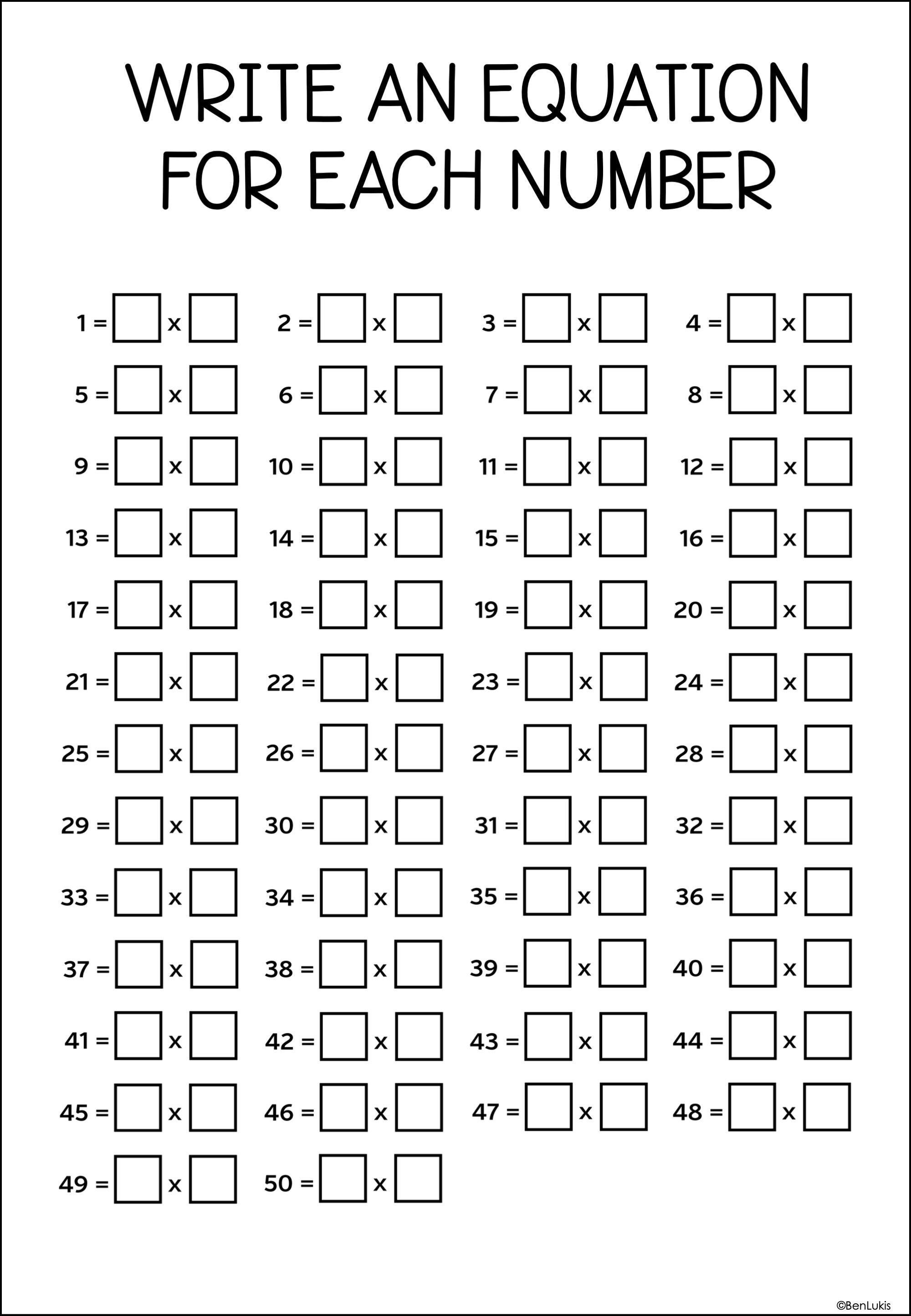 Multiplication Practice Worksheets Multiplication Fluency and