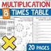 Multiplication Practice Worksheets for 8 Times Table, Printable ...