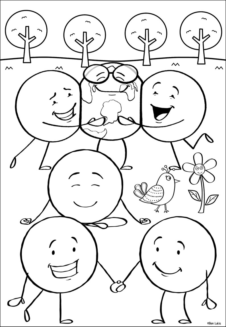 World Kindness Day Coloring Pages Printable Kids Activity Digital World kindness day coloring pages printable kids activity digital