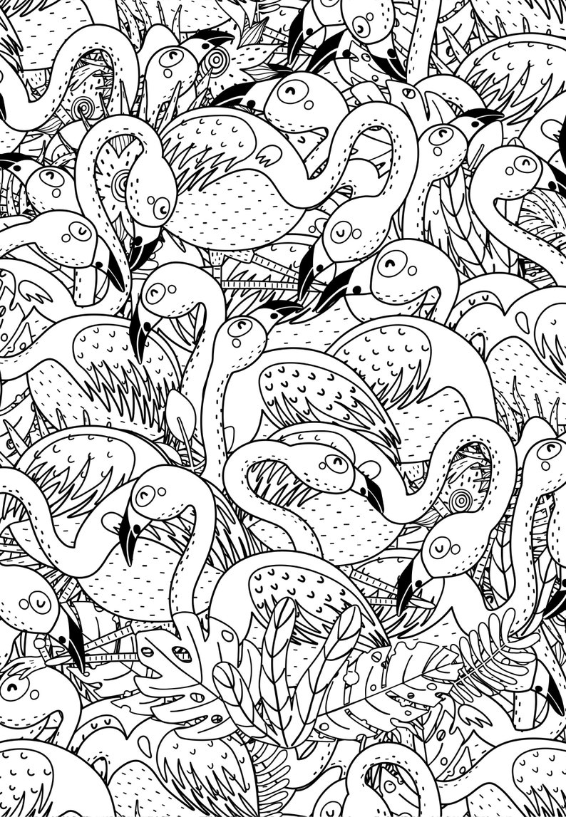 Animal Coloring Pages Printable Mindfulness and Relaxation - Etsy