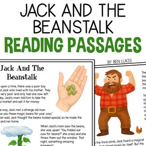 Sjaak en de bonenstaak voorleespassages, afdrukbaar sprookje (pdf-verhaal)