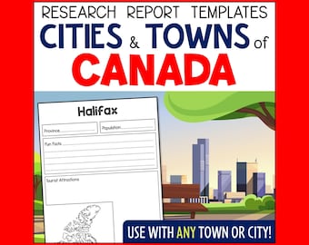 Canadian Cities Research Project, Homeschool Geography (Printable PDF)