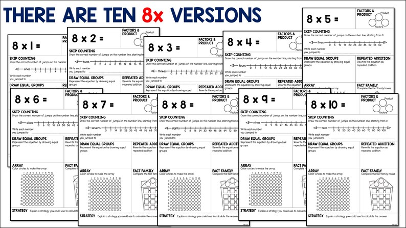 8 Times Table Multiplication Equation Of The Day Practice Worksheets 8-times-table-multiplication-equation-of-the-day-practice-worksheets