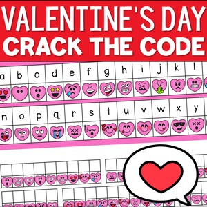 Pode incluir: Um gráfico do alfabeto com tema do Dia dos Namorados com corações rosas e emojis. Cada letra do alfabeto está emparelhada com um emoji de coração. O gráfico é projetado para ajudar as crianças a aprender o alfabeto e praticar o reconhecimento de letras.