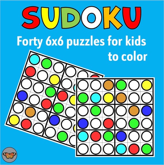 sudoku coloring puzzles printable sudoku puzzles to download etsy