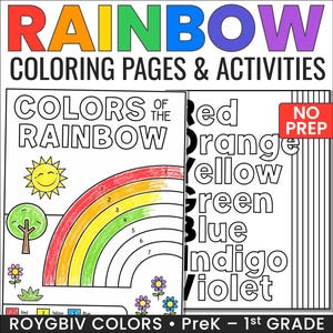 Regenboogkleurplaten en Roy G Biv-activiteiten | Kleuren van de regenboog-werkbladen | Kleuterschool ROYGBIV-kleurherkenning