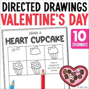 Valentines Day Drawing for Kids, Learn How-to-Draw Cupid, Flowers, Chocolate Boxes etc, Step By Step Valentine&#39;s Day Drawing Worksheets